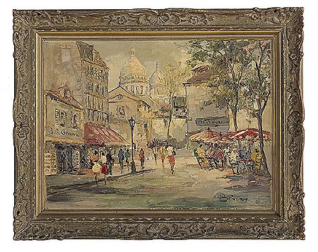 "Street Scene" by Jan Bevort - Auction record, sale price, and art valuation. Compare with similar artists and explore comparable artworks.