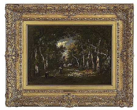 "Ramasseuses de Bois: Foret de Fontainebleau, Pres des Hauteurs du Jean de Paris", 1866