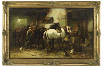 "At the Blacksmith's"