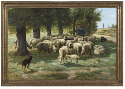 "Shepherd and His Flock", 1885