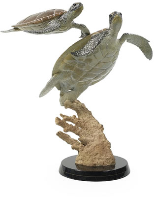 "Turtle Dance", 1990's by Robert Wyland - Auction record, sale price, and art valuation. Compare with similar artists and explore comparable artworks.