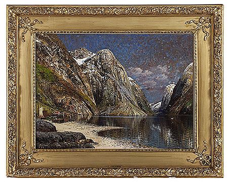 "Fjord in Norway" by Johann Holmstedt - Auction record, sale price, and art valuation. Compare with similar artists and explore comparable artworks.