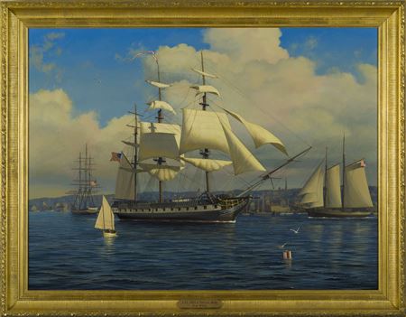 THE U.S.S. “ESSEX” AT PORTLAND, MAINE by Stan Stokes - Auction record, sale price, and art valuation. Compare with similar artists and explore comparable artworks.