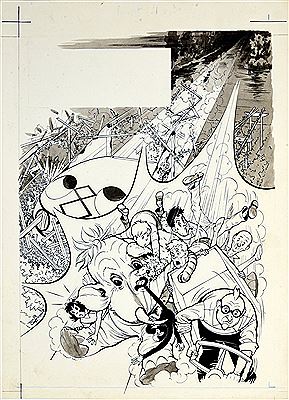 Sample artwork by Rene Bonnet (20th century), known for comic illustration - View similar artists and auction records
