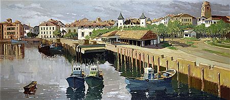 Sample artwork by Dante Antonini (1914 - 1985), known for painting - View similar artists and auction records