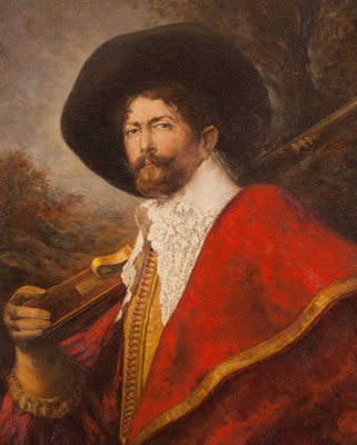Portrait of a gentleman with a rifle by Karl Feurer - Auction record, sale price, and art valuation. Compare with similar artists and explore comparable artworks.