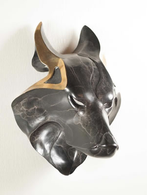 "Snow Mask," a wolf mask