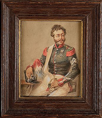 Sergent de chasseurs de la Garde Nationale de la 2e Légion de Paris, portant la croix de Juillet