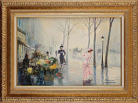 Saleswoman of flowers