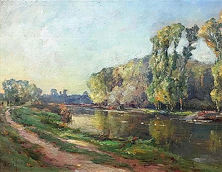 Bord de Loing by Ernest Gaston Marche - Auction record, sale price, and art valuation. Compare with similar artists and explore comparable artworks.