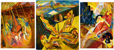 Merry-Go-Round; Sun Bathers; & Modern Apartment (3)