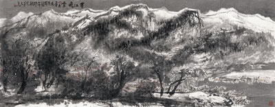 HEAVY SNOW IN THE MOUNTAIN AND RIVER