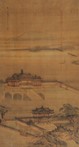 Pavilions, terraces and open halls Hanging scroll