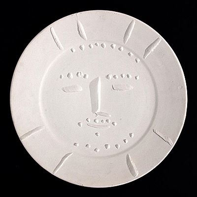 Madoura VISAGE GEOMETRIQUE AUX TRAITS Charger