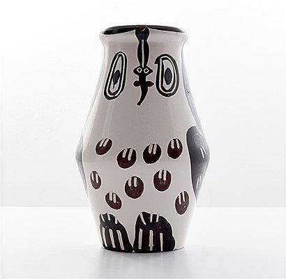 HIBOU MARRON NOIR Vase (A.R. 123)