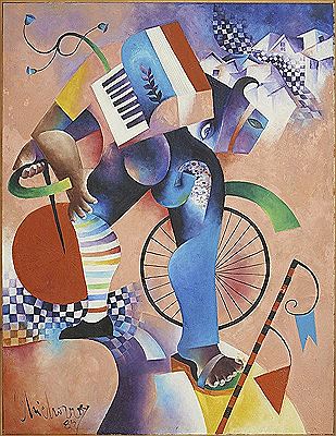 "O Musiqueiro" by Roberto Chichorro - Auction record, sale price, and art valuation. Compare with similar artists and explore comparable artworks.
