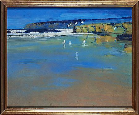 Sample artwork by Noronha da Costa (1942 - 2020), known for games of light and shadow, blurred figures, suggestive compositions - View similar artists and auction records