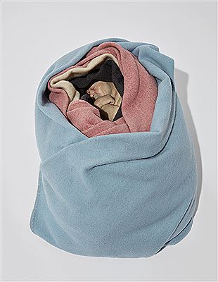 Man in Blankets