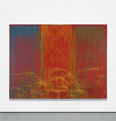 Sample artwork by Pat Steir (Born 1938/40), known for abstract landscape, words, botanic painting - View similar artists and auction records