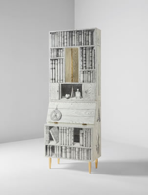 Illuminated "Libri" trumeau