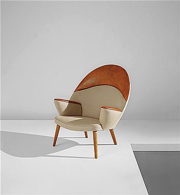 "Peacock" easy chair, model no. JH521