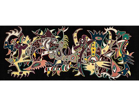 Untitled, 1965 (Composition on black) by Marcel Gotene - Auction record, sale price, and art valuation. Compare with similar artists and explore comparable artworks.