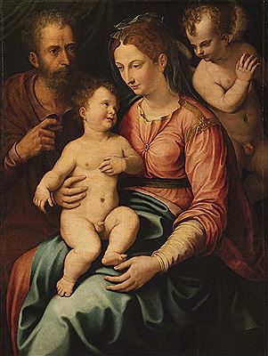 SACRA FAMIGLIA CON SAN GIOVANNINO