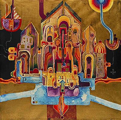 Architektonisches Triptychon