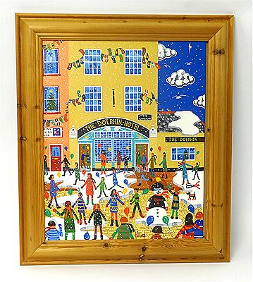 'Christmas at the Dolphin' by Brian Pollard - Auction record, sale price, and art valuation. Compare with similar artists and explore comparable artworks.
