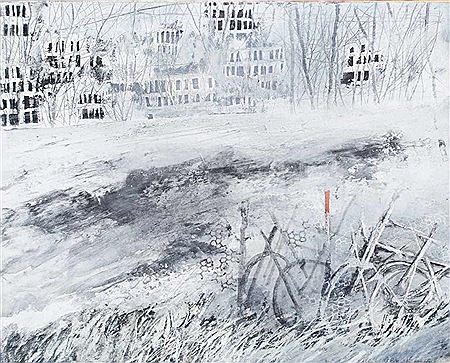 Sample artwork by Giuseppe Banchieri (1927 - 1994), known for existential realism - View similar artists and auction records