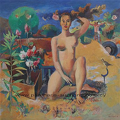 Sample artwork by Christos Foukaras (Born 1944), known for painting - View similar artists and auction records