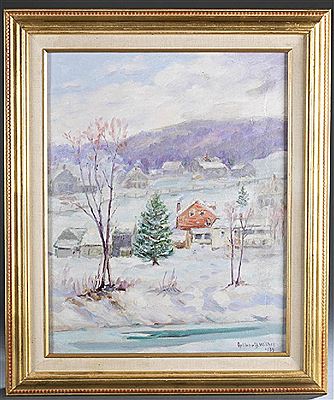 Untitled, Vermont winter scene
