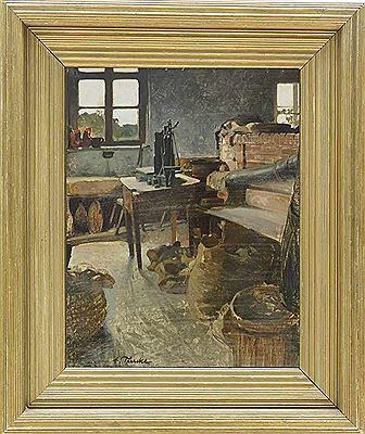 Märkische Backstube. Um 1900 by Franz Theodor Turcke - Auction record, sale price, and art valuation. Compare with similar artists and explore comparable artworks.