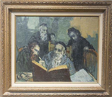 Rabbis by Louis Burnett - Auction record, sale price, and art valuation. Compare with similar artists and explore comparable artworks.