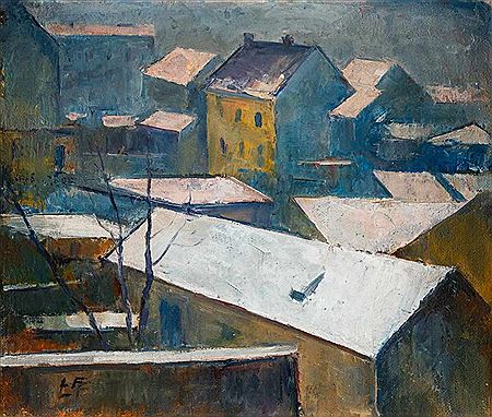 Dächer von Graz by Leo Fellinger - Auction record, sale price, and art valuation. Compare with similar artists and explore comparable artworks.