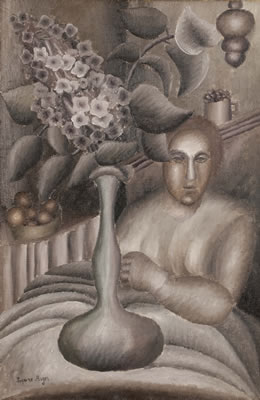 Sample artwork by Suzanne Roger (1899 - 1986), known for landscape, figure, surrealism - View similar artists and auction records