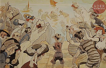Sample artwork by Ferdinand Bac (1859 - 1952), known for painting - View similar artists and auction records