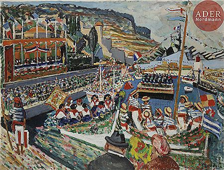 Villefranche-sur-Mer, Combat naval fleuri ou le Corso, 1958