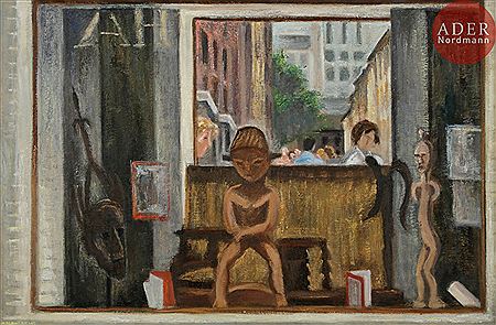 La Marchand d'art primitif by Bertrand Mogniat-Duclos - Auction record, sale price, and art valuation. Compare with similar artists and explore comparable artworks.
