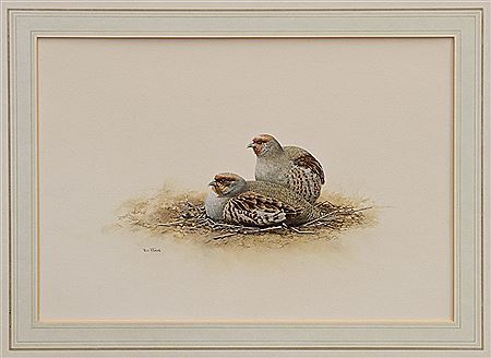 English Partridges by Rex Flood - Auction record, sale price, and art valuation. Compare with similar artists and explore comparable artworks.