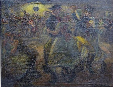 Tanz auf der Bauernhochzeit, im Hintergrund die Kapelle by Reinhold Weegmann - Auction record, sale price, and art valuation. Compare with similar artists and explore comparable artworks.