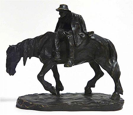 Bronzeskulptur eines ermüdeten Reiters by Heinz Muller - Auction record, sale price, and art valuation. Compare with similar artists and explore comparable artworks.
