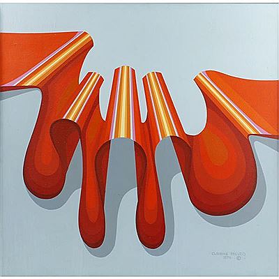 Silk Ribbon, orange, 1974