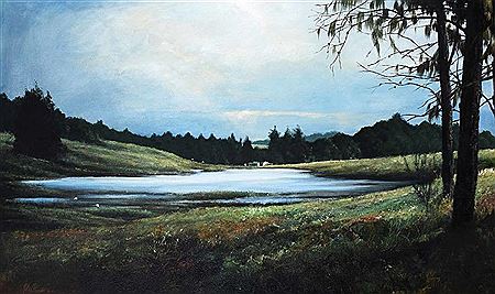 Landscape with Lake and Farmhouse