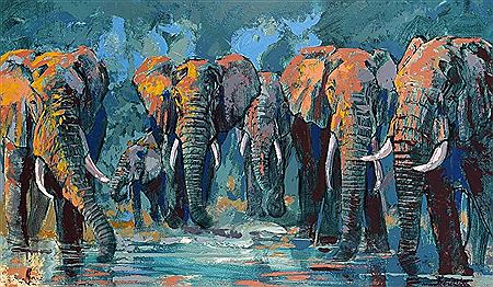 Sample artwork by Mark Enslin (Born 1952), known for painting - View similar artists and auction records