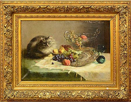 "Nature morte au chat"