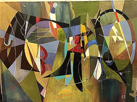 Composition abstraite by Serge Kasabian - Auction record, sale price, and art valuation. Compare with similar artists and explore comparable artworks.