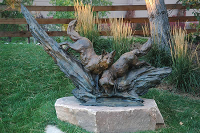 Foxes on the Bayou (Life Size)