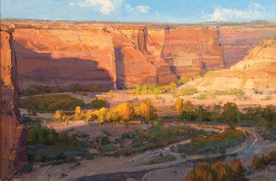 Evening at Tsegi Overlook by Kathryn Stats - Auction record, sale price, and art valuation. Compare with similar artists and explore comparable artworks.