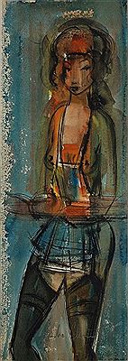 Séduisante serveuse